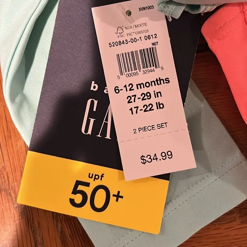 Gap/Old Navy bundle of two Swimsuits for 6-12 months Girlss.